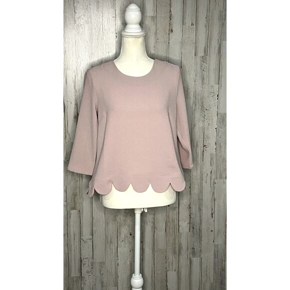 NWT The Limited‎ Women's Petite Pink 3/4 Sleeve Blouse Casual Spring - Picture 1 of 7